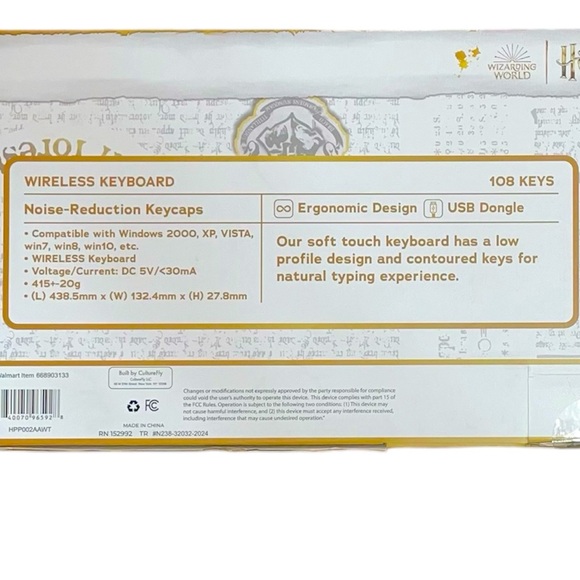 🎉Host Pick! 🎉 Harry Potter Wireless Keyboard NWT - Picture 4 of 4